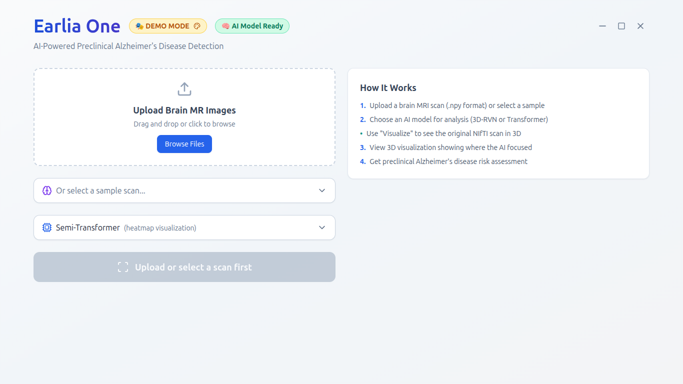 Earlia One desktop application